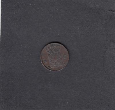 Beschrijving: 1/2 Cent WILLEM II